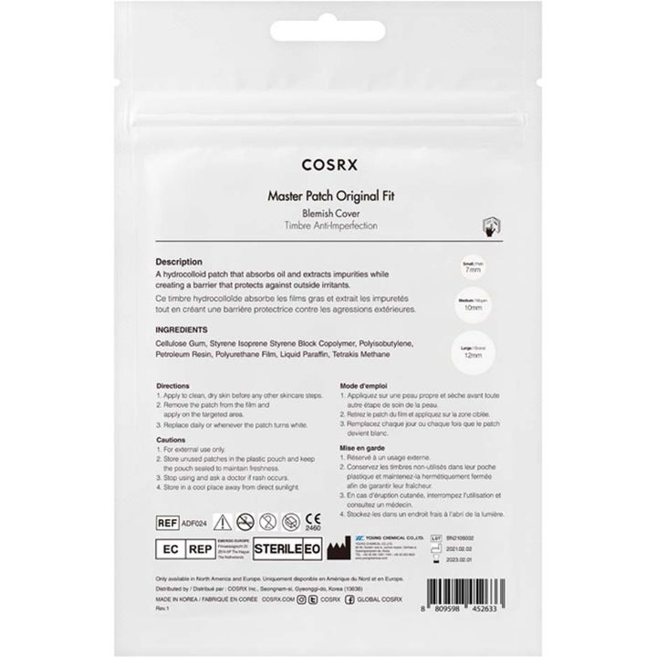 Master Patch Original Fit & Clear Fit