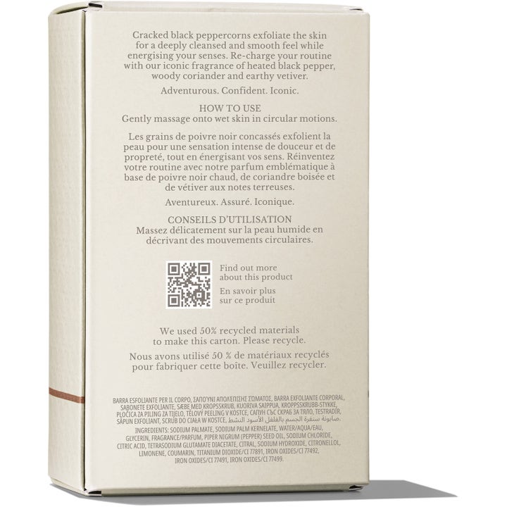 Re-charge Black Pepper Bodyscrub Bar