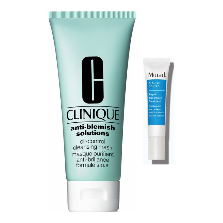 Clear Skin - Djuprengörande Mask och Spot Treatment för Män med Aknebenägen Hy