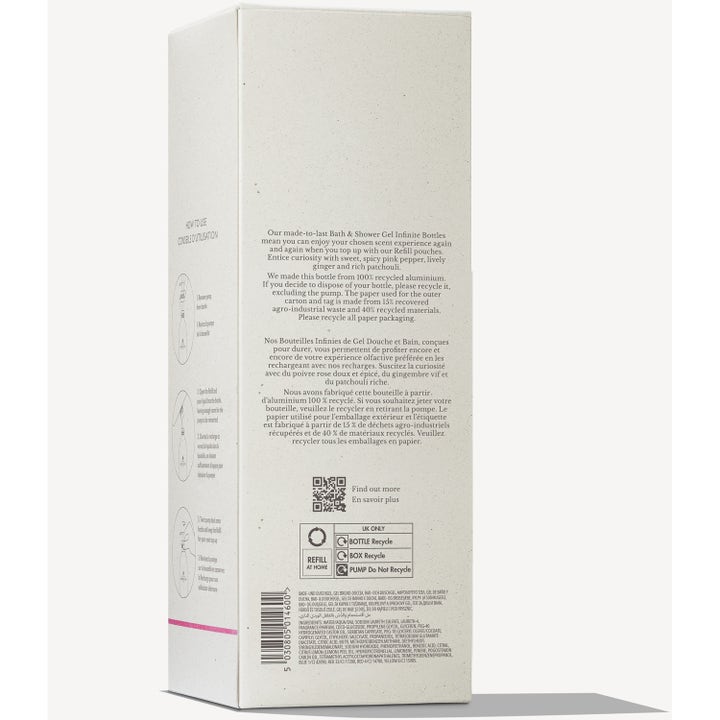 Infinite Bottle Fiery Pink Pepper Bath & Shower Gel